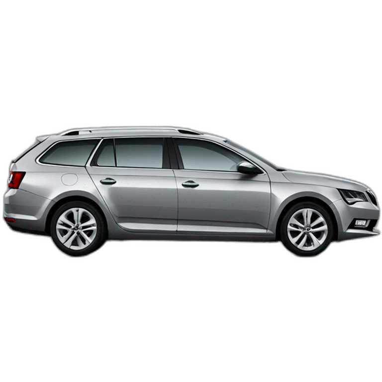 grey combi (skoda octavia) from the side emoji