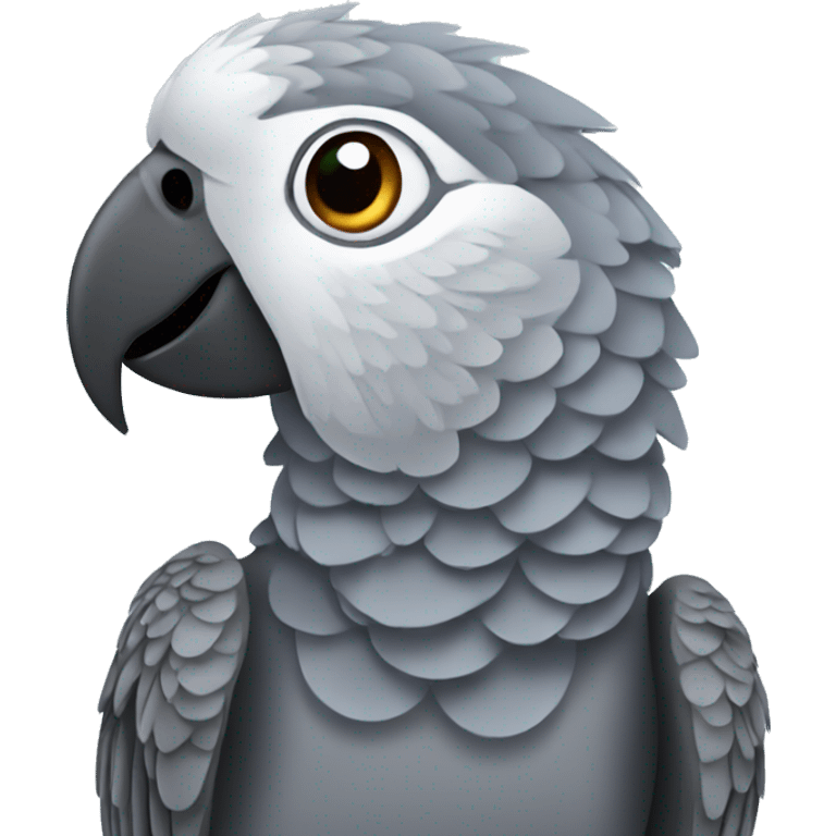 African grey parrot emoji