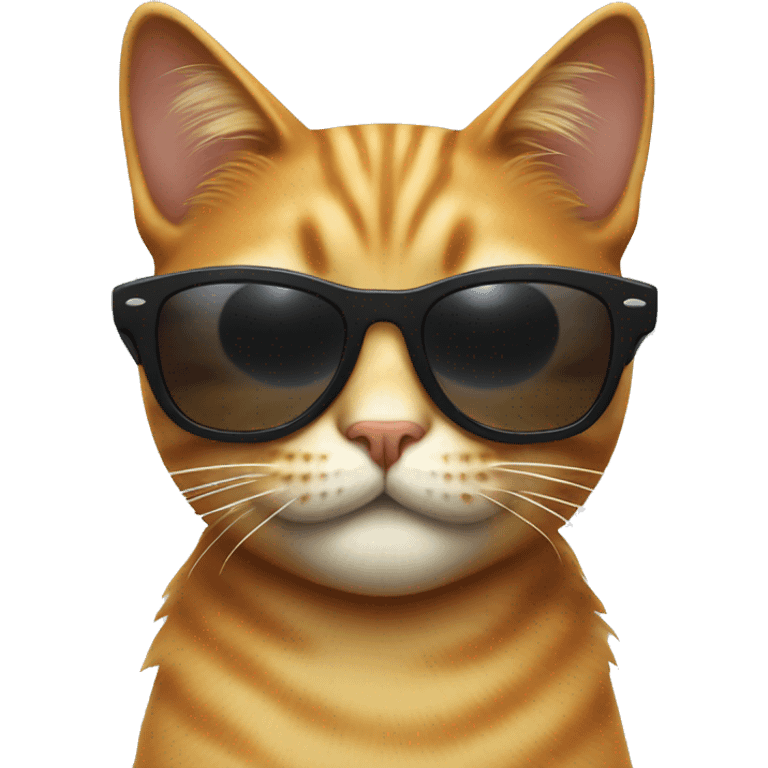 Cat whit sunglasses emoji