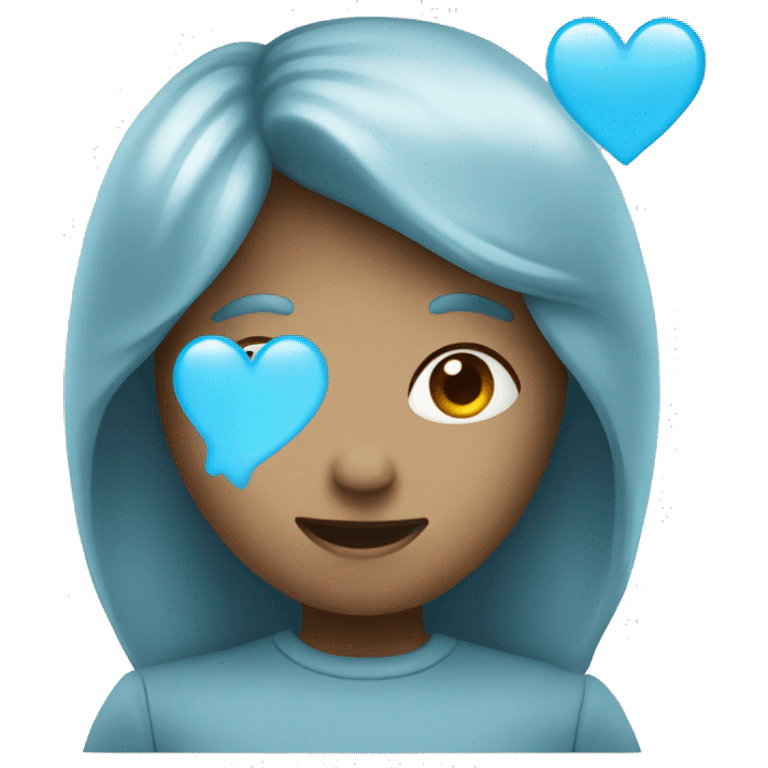 a light blue heart emoji