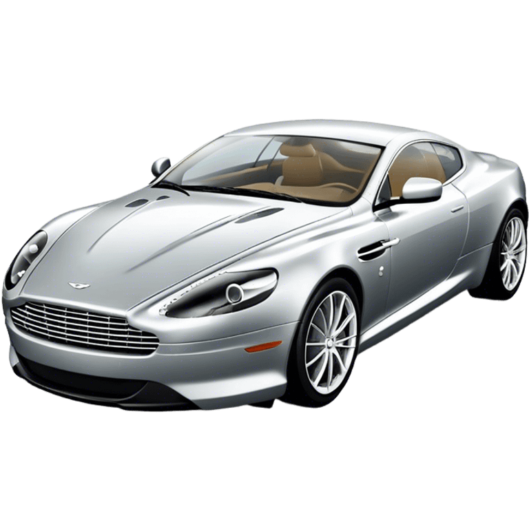 Aston Martin DB9 - Aston Martin (Model Year: 2016) (Iconic colour: Silver) emoji