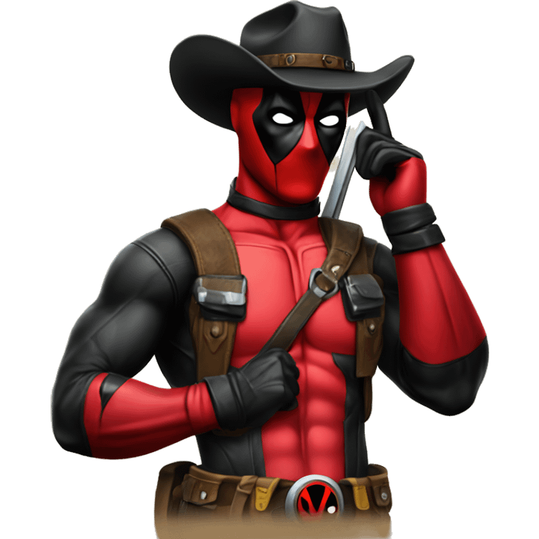 deadpool cowboy emoji