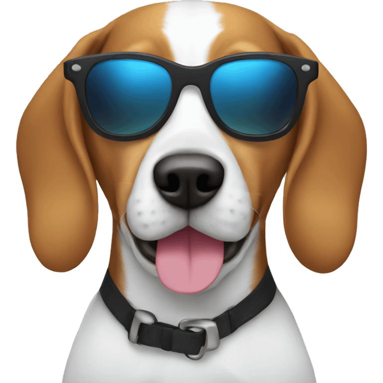 beagle with sunglasses  emoji