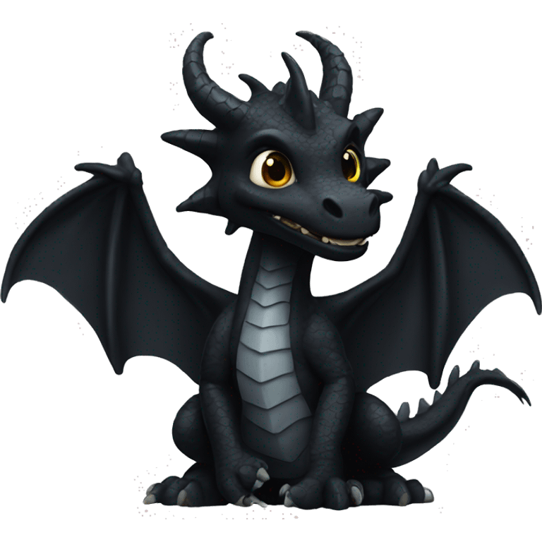 Black Morningstartai dragon emoji