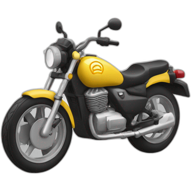 Coque sur une moto emoji