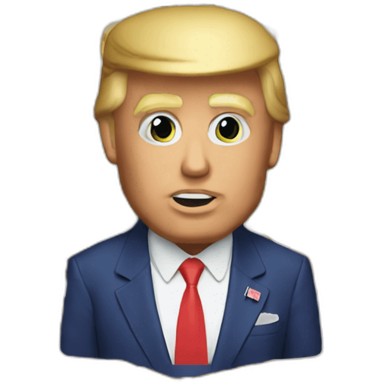 Donald trump with uk accent emoji