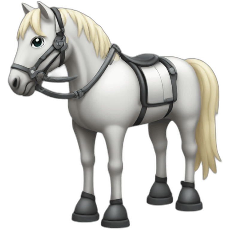 Mechanical horse emoji