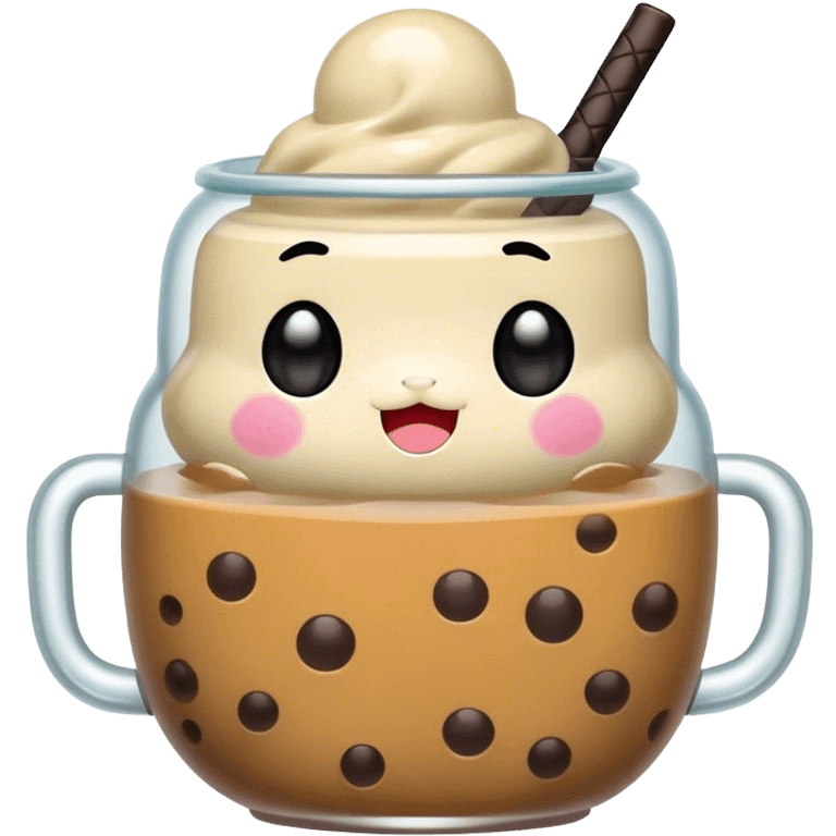 Kawaii boba emoji