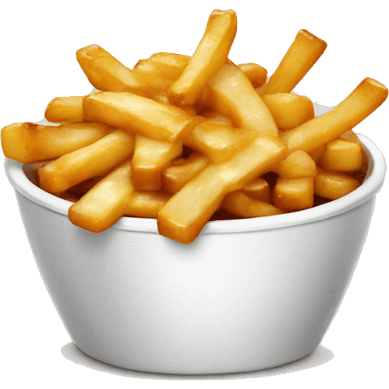 Poutine qui mange une poutine  emoji