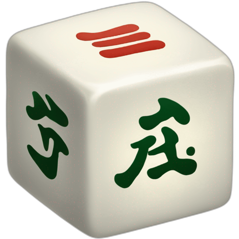 a mahjong with "福" written on it emoji