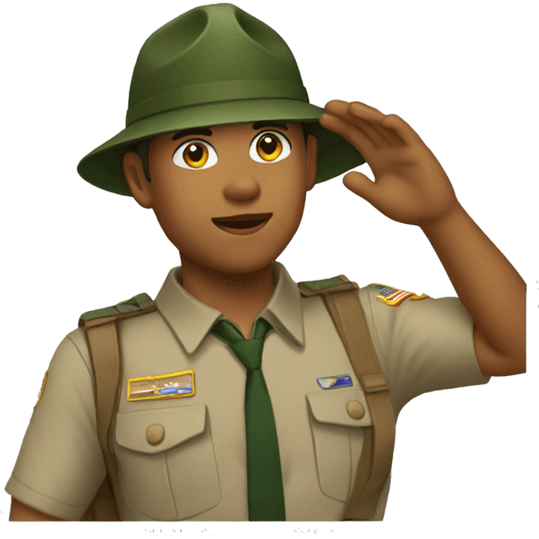 salute scout emoji