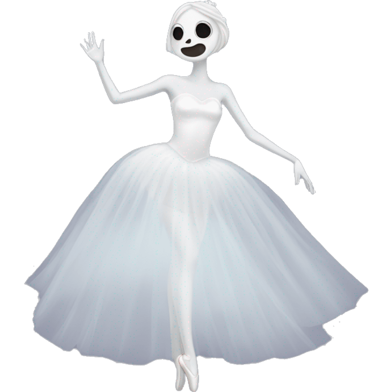 Ballerina ghost bride emoji