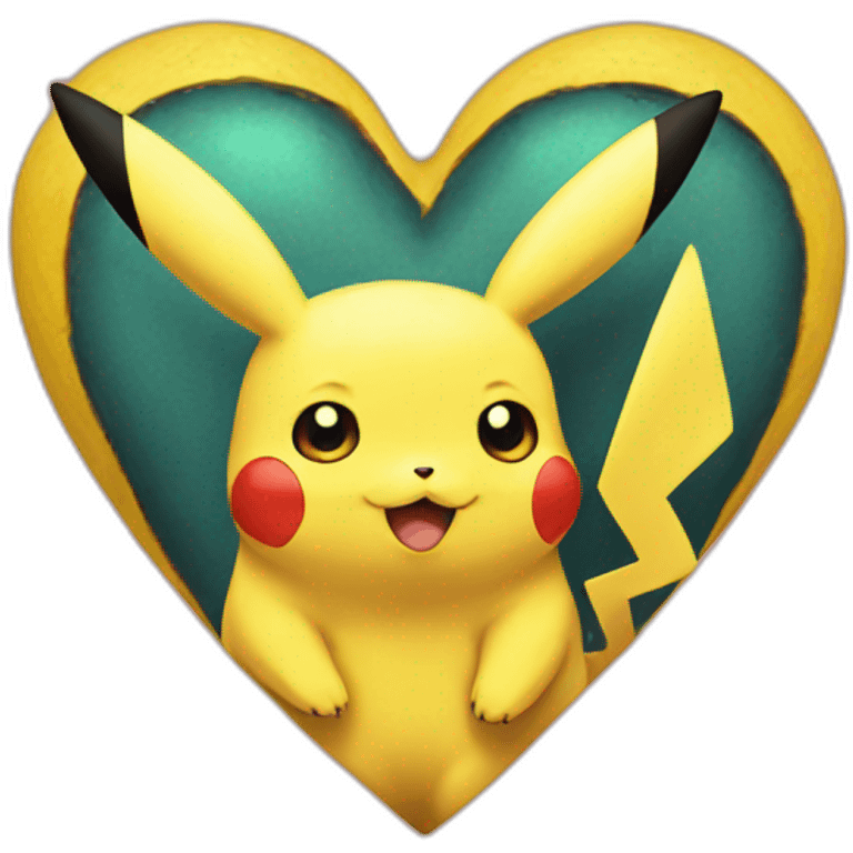 Pikachu heart emoji