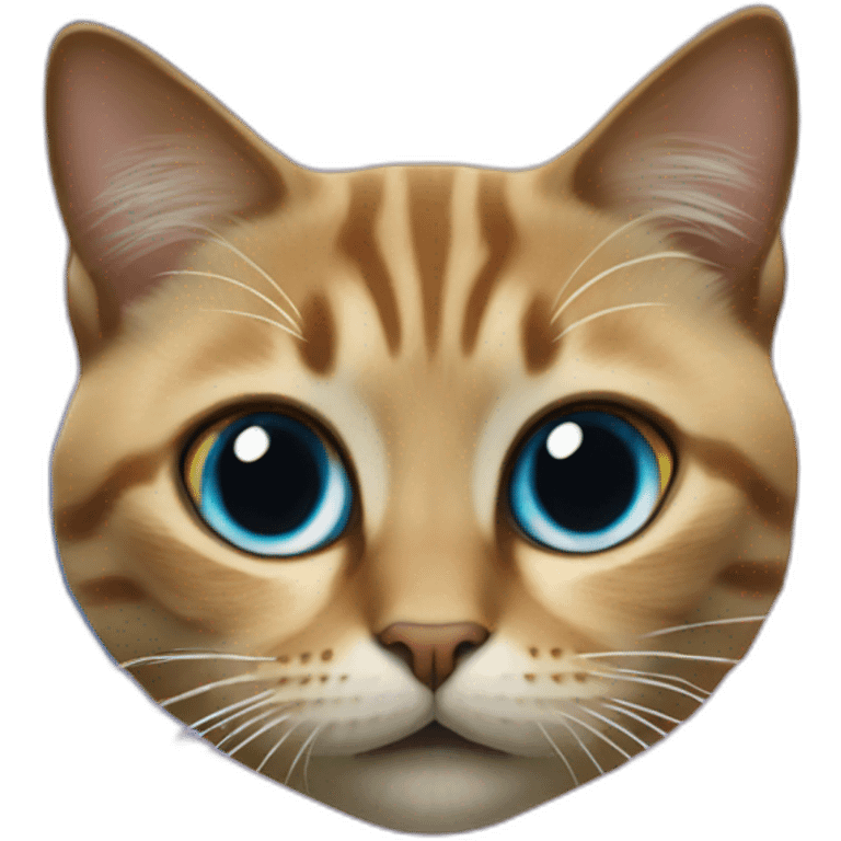 surprising cat face in front of realistic galaxy emoji