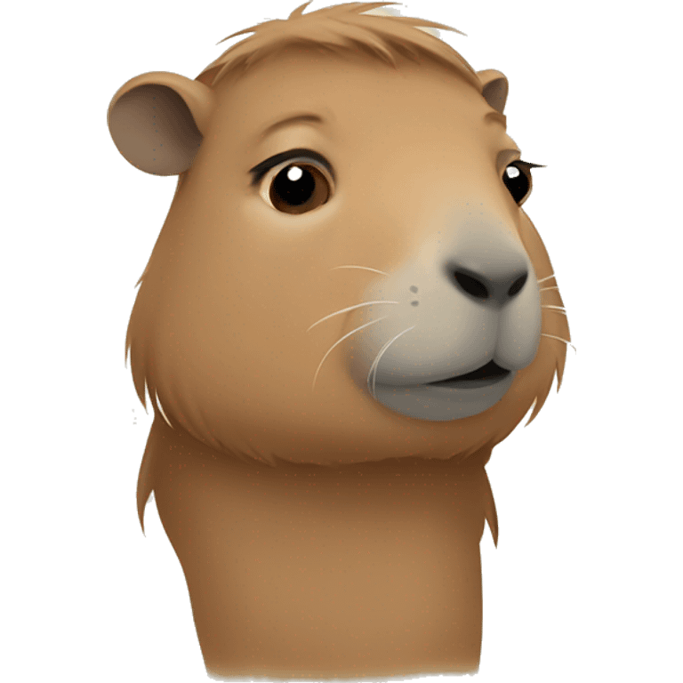 sad girl capybara emoji