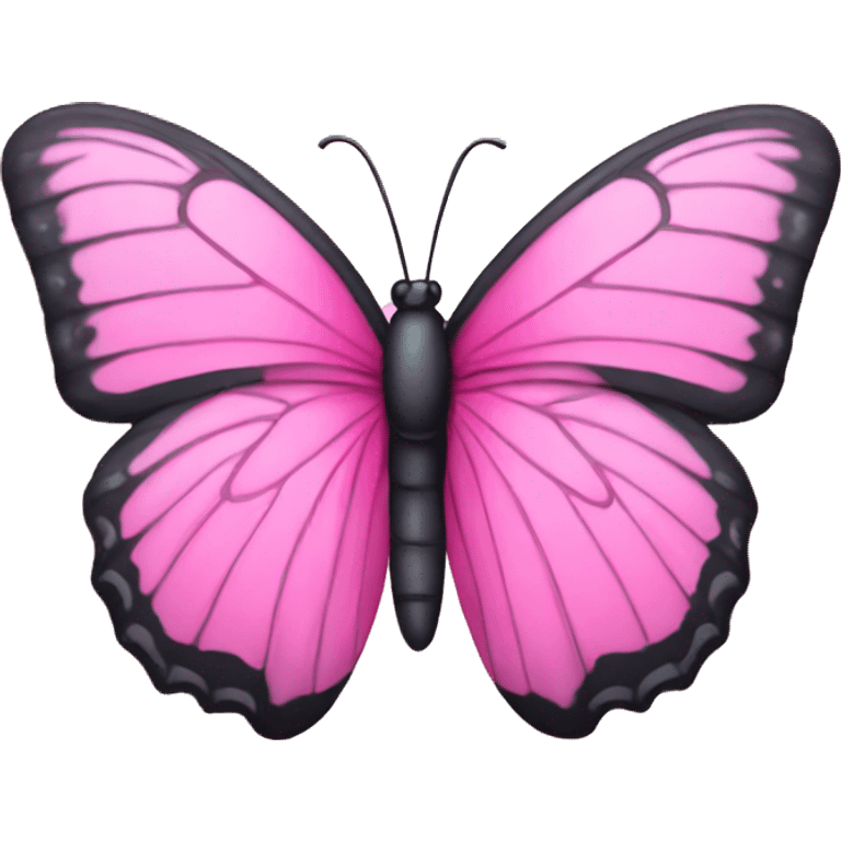 Pink butterfly emoji