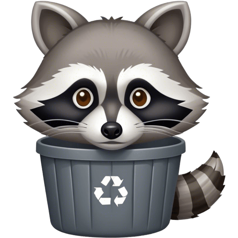 Trash raccoon emoji