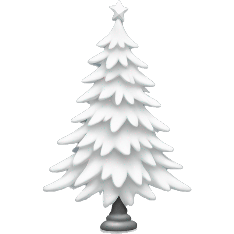 White christmas tree emoji