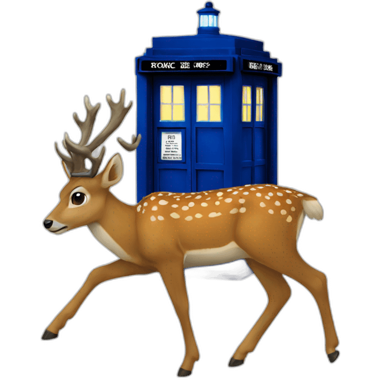 deer tardis emoji