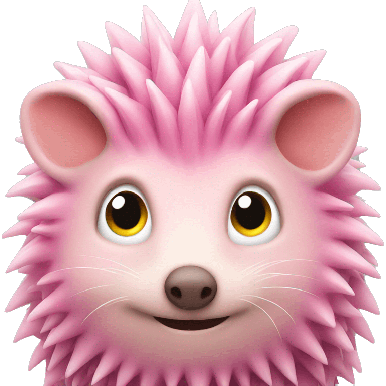 Pink hedgehog emoji