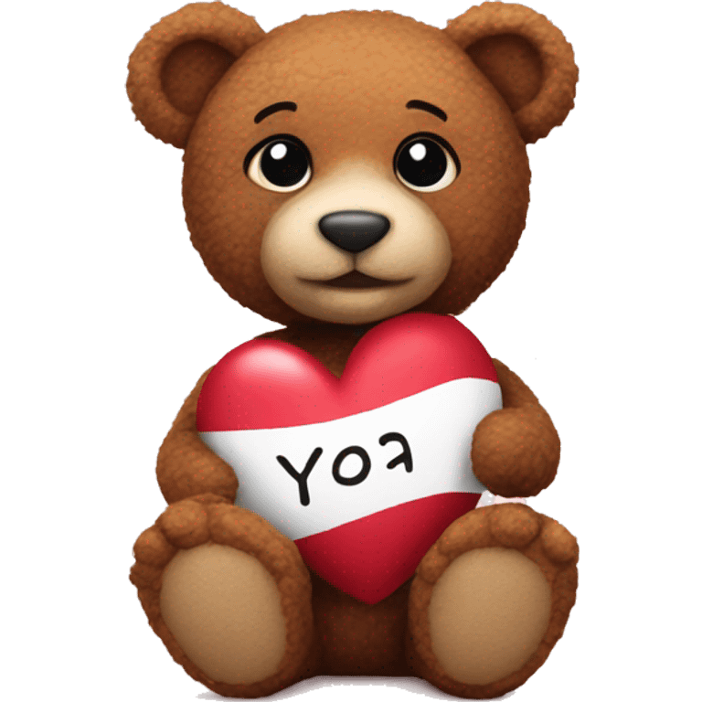 realistic Valentine's teddy  emoji