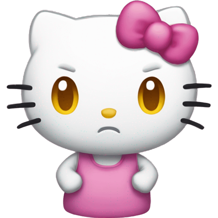 angry hello kitty emoji