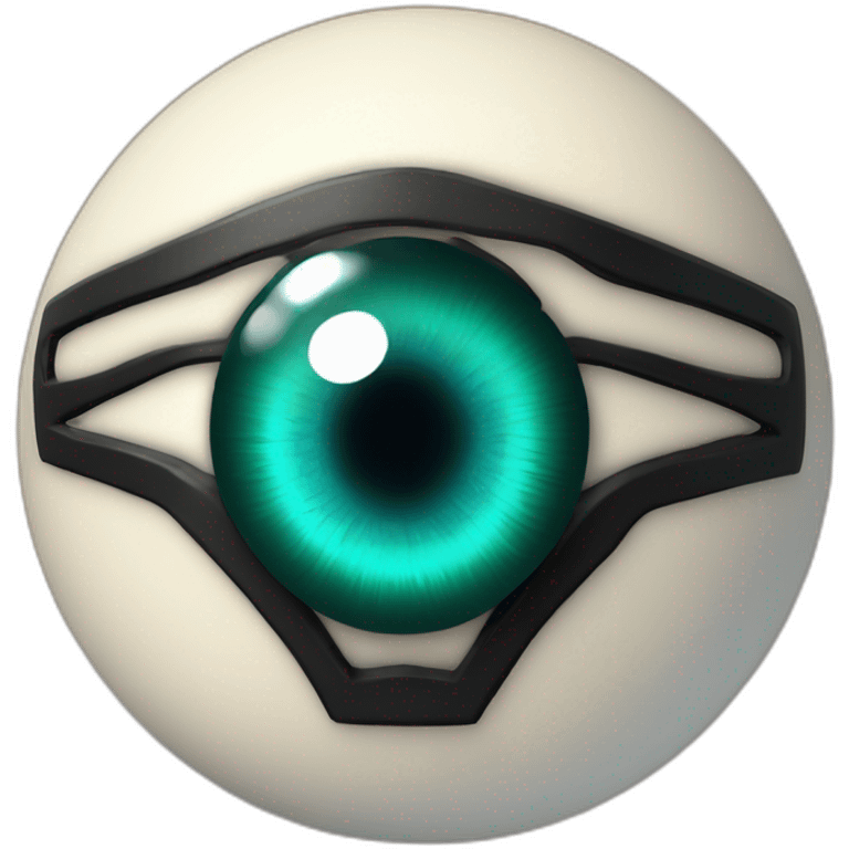 3d sphere with a cartoon Llama skin texture with Eye of Horus emoji