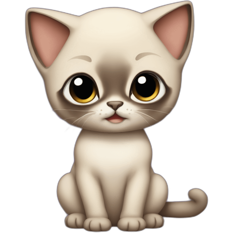 Siamese baby cat emoji