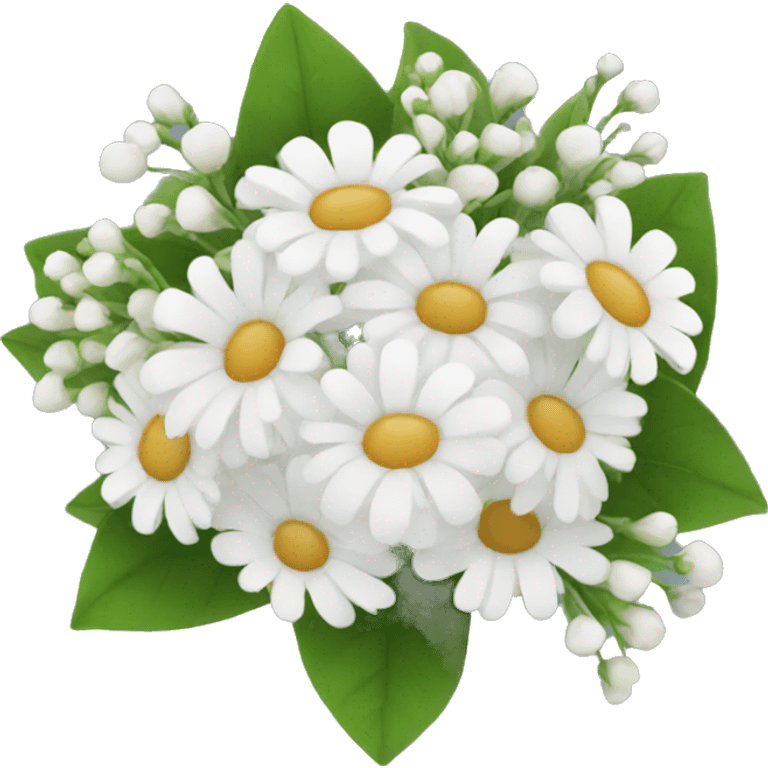 white bouquet emoji