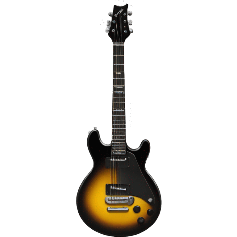 rock eletric black guitar emoji