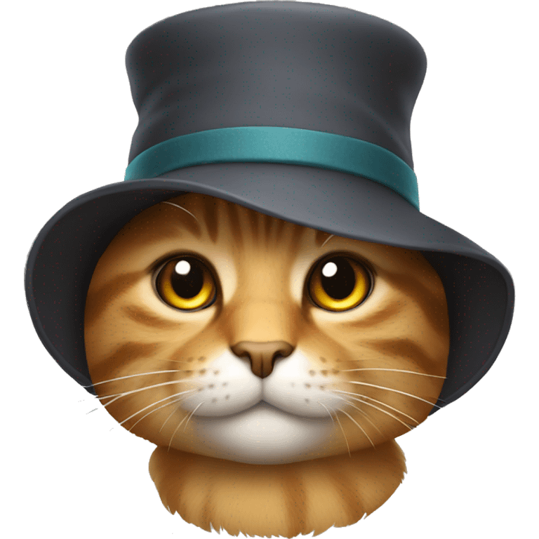 Cat with a hat emoji