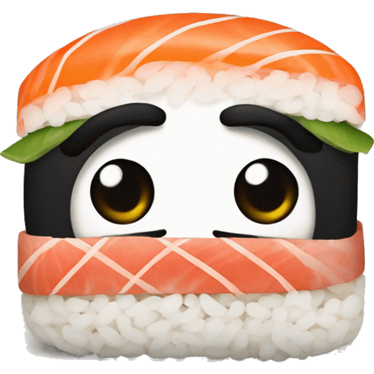 Heart eyes sushi emoji