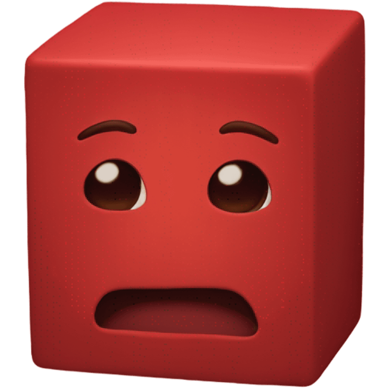 Red block emoji