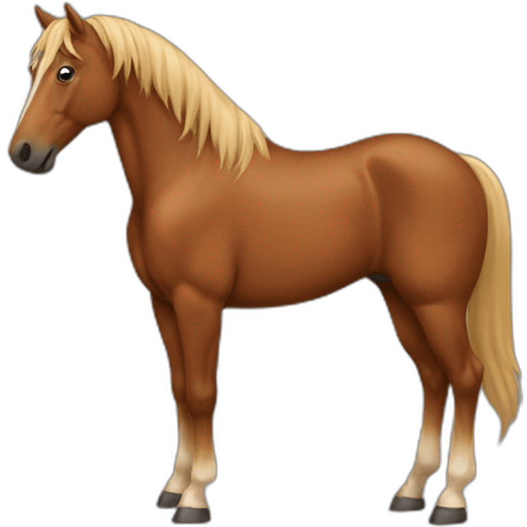 Brown horse From the front emoji