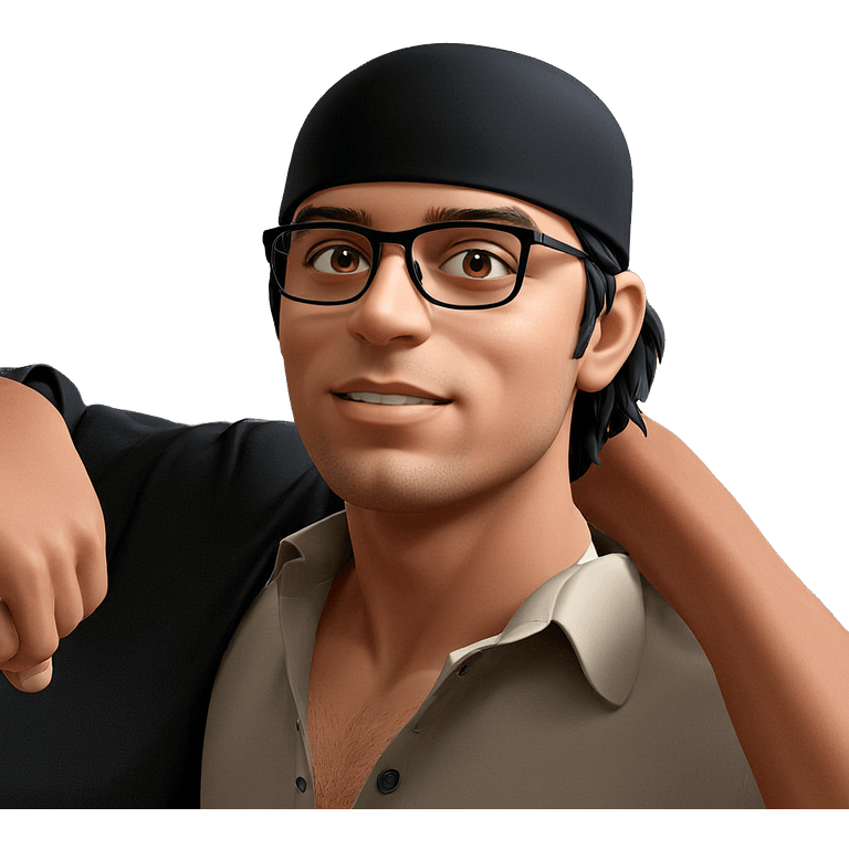 a boy in black hat emoji