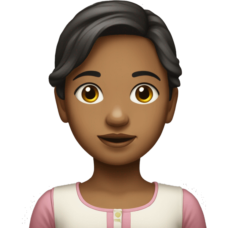 Niña cuna emoji