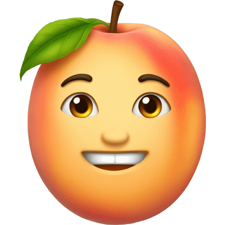 big plump peach emoji