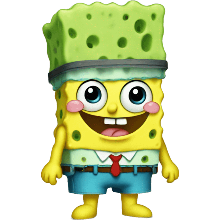 cute baby sponge bob emoji