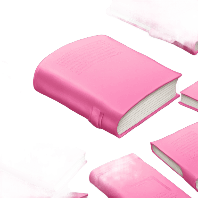 Books pink  emoji