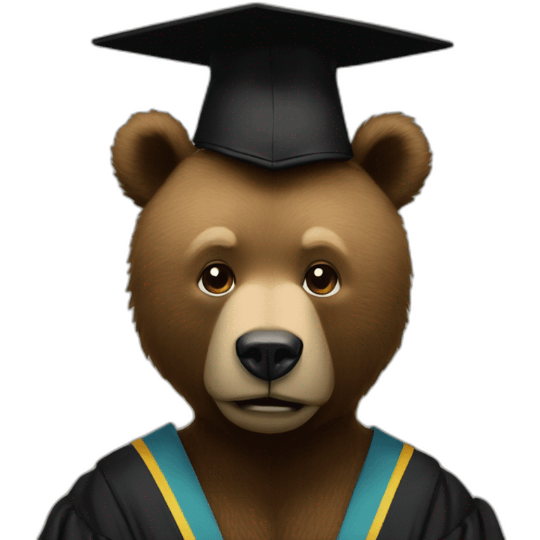 the bear in the cover of the album graduation of kanye west emoji