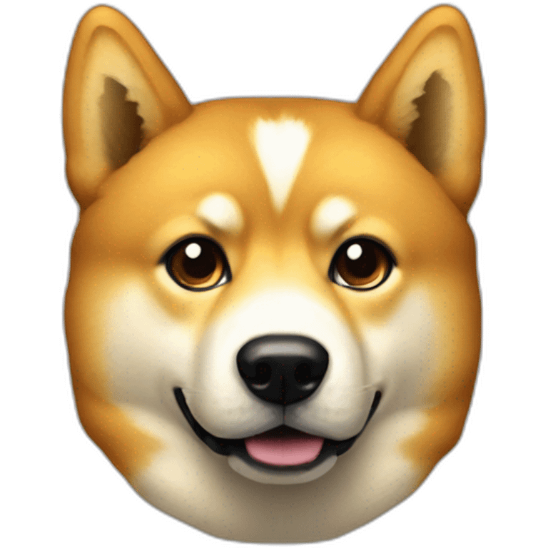 Doge with pixelated bezel emoji