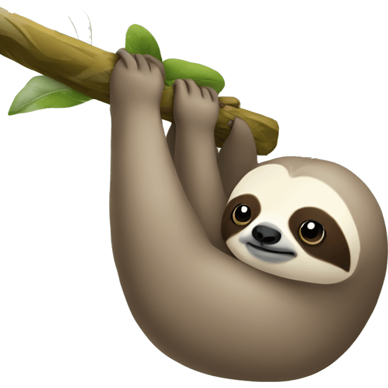 Sloth in love emoji