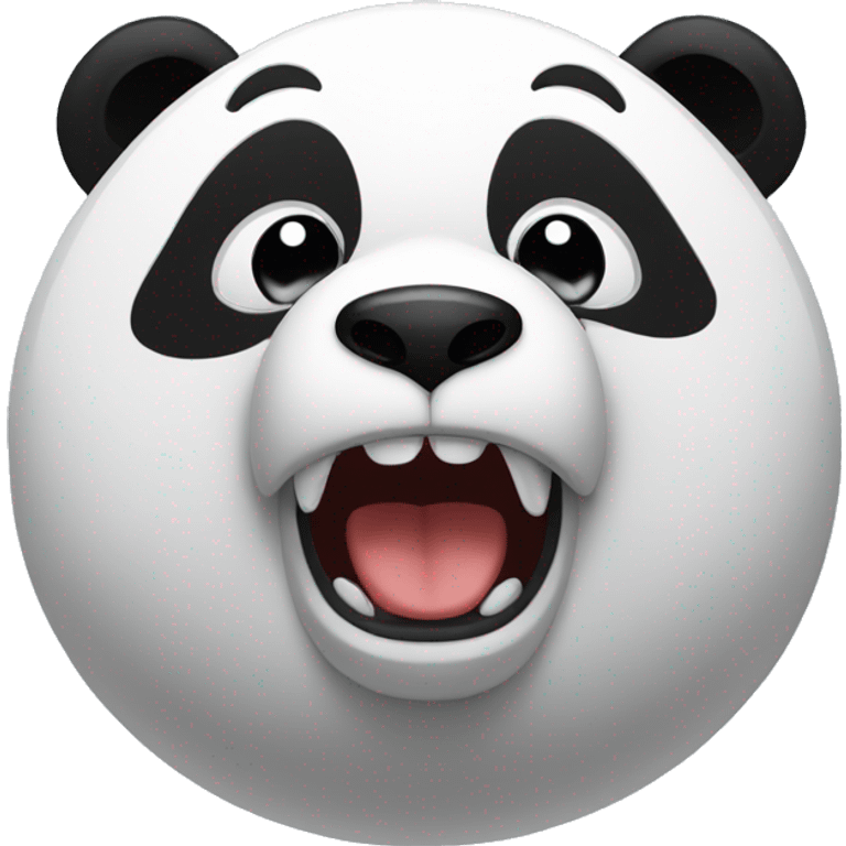 Panda holding his head in shock emoji