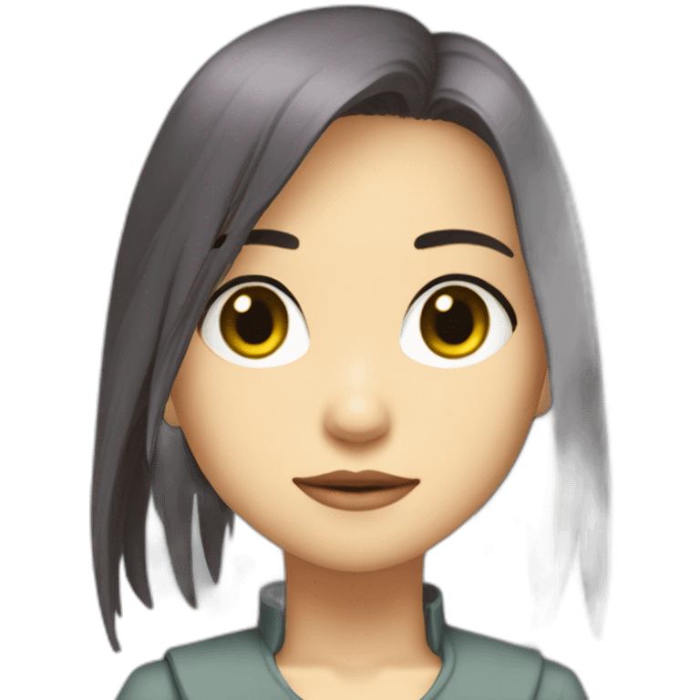 ghibli sprited away girl in matrix emoji