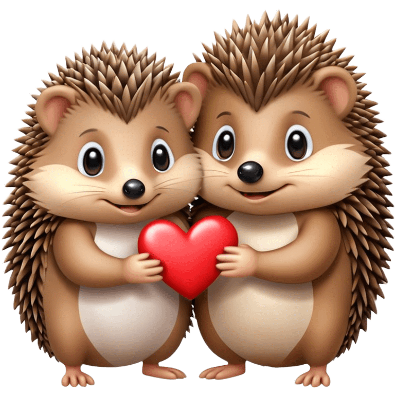 hedgehog set i love you to other hedgehog emoji