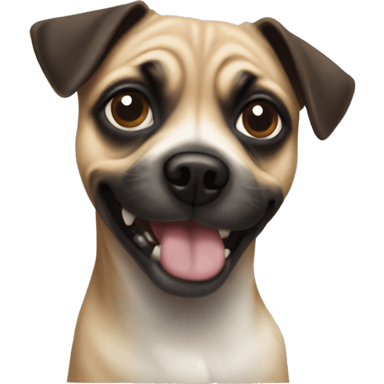 Jack Russel x pug breed  emoji