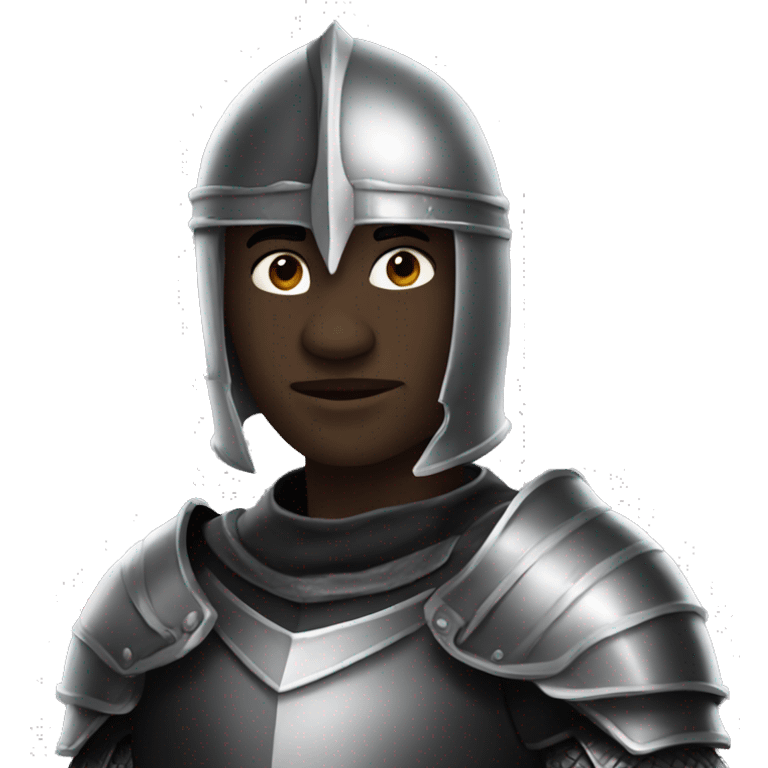 Black knight white skin fantasy emoji