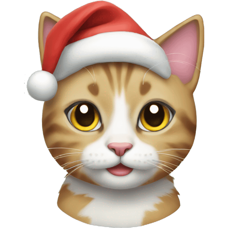 Christmas cat emoji