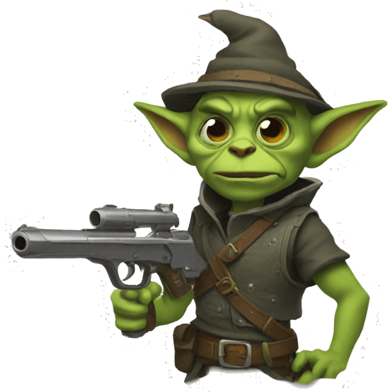 goblin with gun emoji