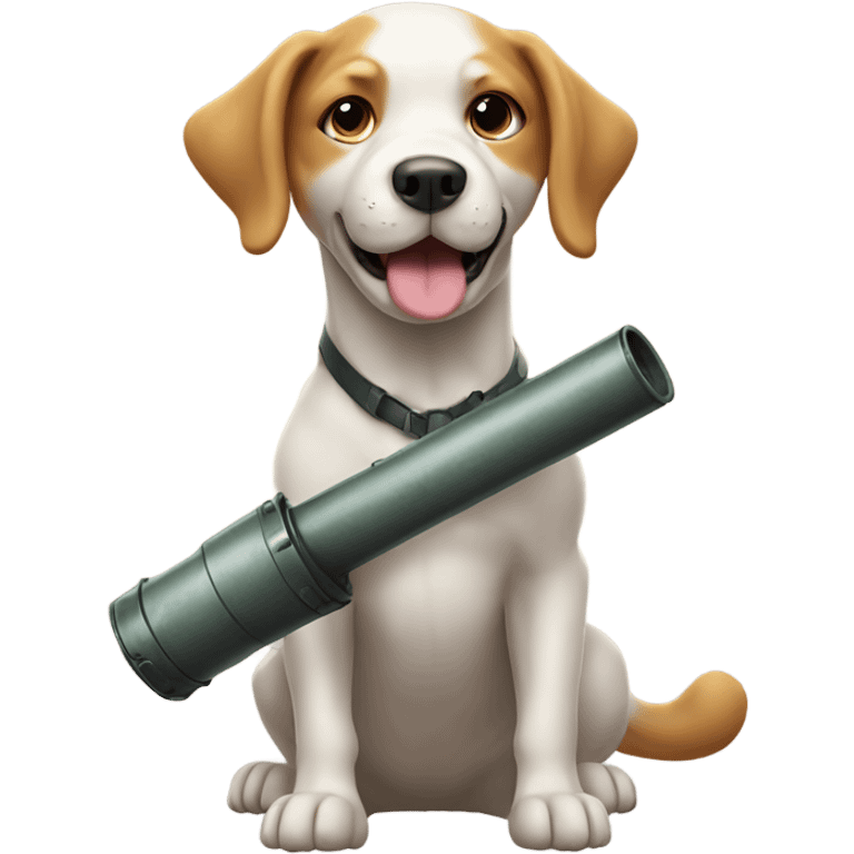 dog with a bazooka emoji